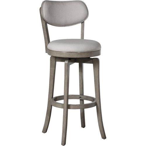 Hillsdale Sloan 38.25" Wood Contemporary Counter Stool in Aged Gray/Fog Gray