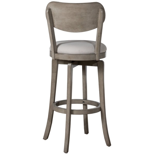 Hillsdale Sloan 38.25" Wood Contemporary Counter Stool in Aged Gray/Fog Gray