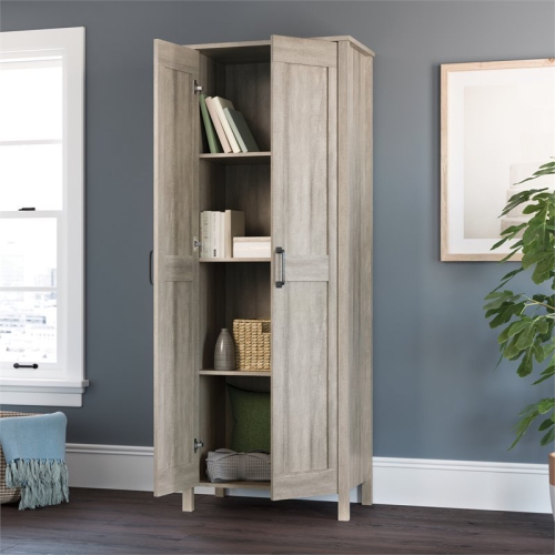 Sauder Engineered Wood 2-Door Storage Cabinet in Spring Maple