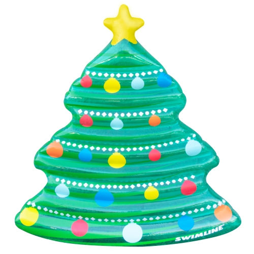 70" Christmas Tree Inflatable Pool Mattress Raft