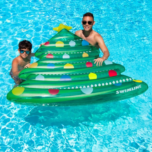 70" Christmas Tree Inflatable Pool Mattress Raft