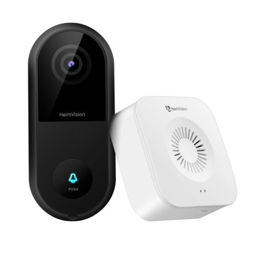 HeimVision 2K Video Doorbell, Wi-Fi Smart Doorbell Security Camera with Chime - Open Box