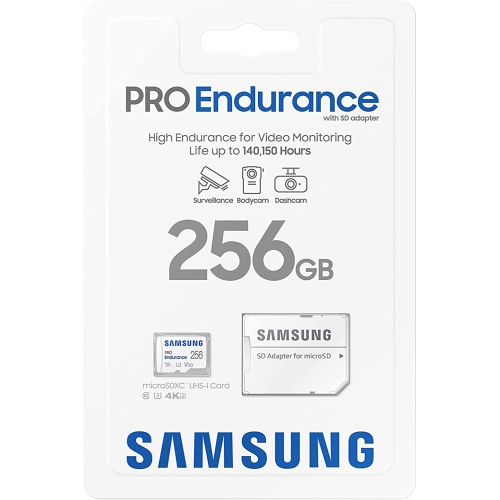 Samsung PRO Endurance 256GB microSDXC U3 Memory Card with Adapter MB-MJ256KA