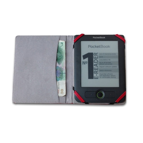 Étui universel pour liseuse de 6 po de kobo pour Kindle de Sony en relief avec nom d’auteur