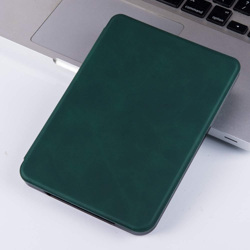 Slim Case for Kobo Clara HD - Premium PU Leather Book Folio Protective Cover with Auto Sleep & Wake (Dark Green)