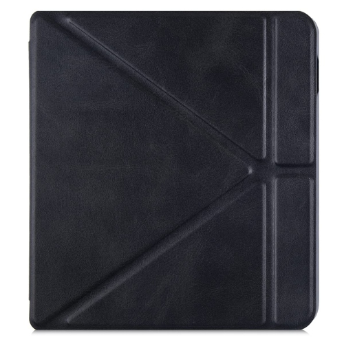 BOZHUORUI Kobo Libra 2 eReader Case - Premium PU Leather Origami Stand Protective Cover with Aut