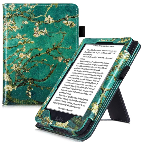 BOZHUORUI Stand Case for Kobo Clara HD eReader - Premium PU Leather Protective Sleeve Cover with