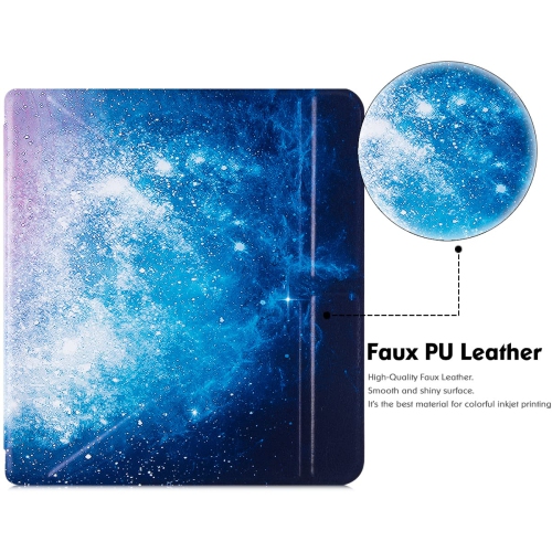 BOZHUORUI Kobo Libra 2 eReader Case - Premium PU Leather Origami Stand Protective Cover with Auto Wake/Sleep