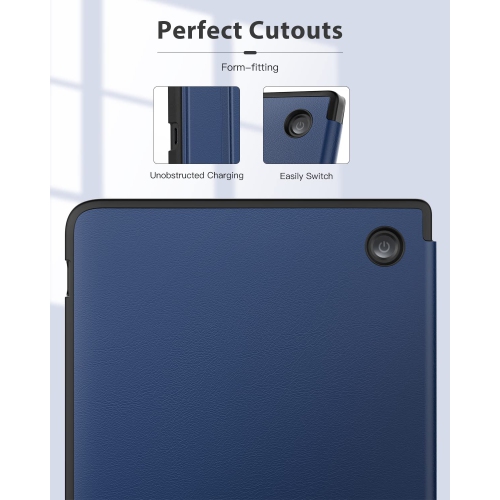 MoKo – Étui folio pour liseuse Libra 2 de Kobo, 7 po, sorti en 2021, étui à rabat avec support et magnétique à angles multiples, Origami