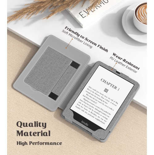 MoKo Case for 6.8" Kindle Paperwhite and Kindle Paperwhite Signature Edition, Slim PU Shell Cover Cas