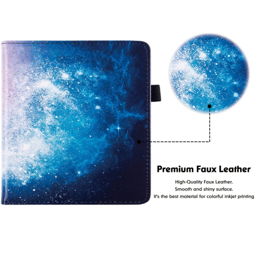 BOZHUORUI Kobo Libra 2 eReader Case with Stand - Premium PU Leather Cover with Hand Strap and Au