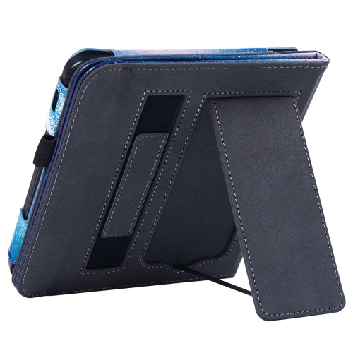 BOZHUORUI Kobo Libra 2 eReader Case with Stand - Premium PU Leather Cover with Hand Strap and Au