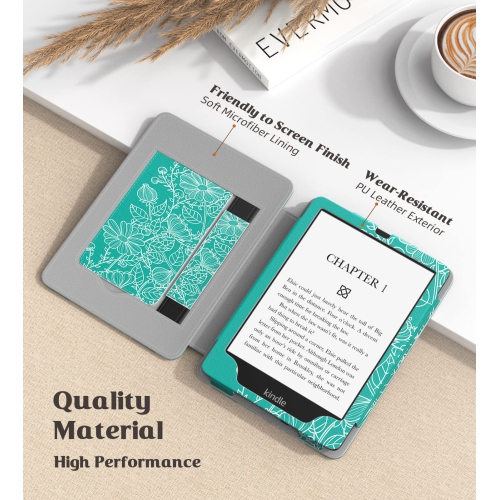 MoKo Case for 6.8" Kindle Paperwhite and Kindle Paperwhite Signature Edition, Slim PU Shell Cover Cas