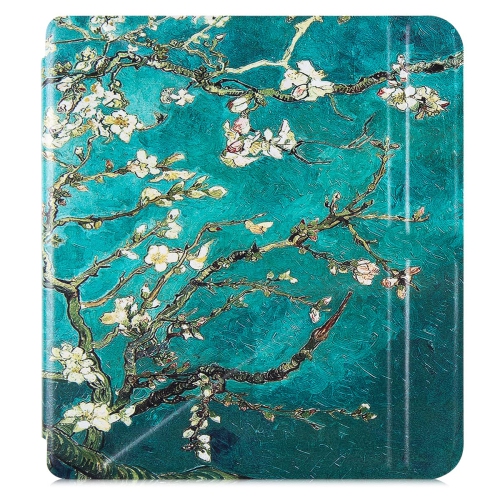 BOZHUORUI Kobo Libra 2 eReader Case - Premium PU Leather Origami Stand Protective Cover with Aut