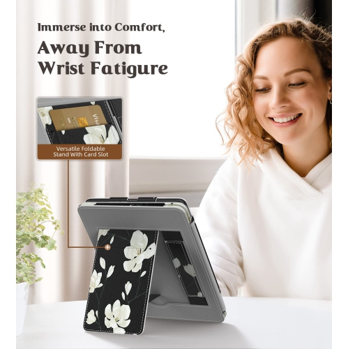 MoKo Case for 6.8" Kindle Paperwhite and Kindle Paperwhite Signature Edition, Slim PU Shell Cover Cas