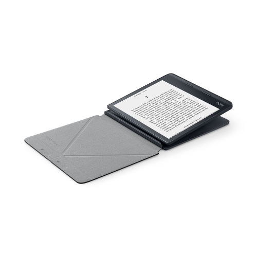 Kobo Sage SleepCover Case | Black | Sleep/Wake Technology | Built-in 2-Way Stand | Vegan Leather | Compatible with 8” Kobo L