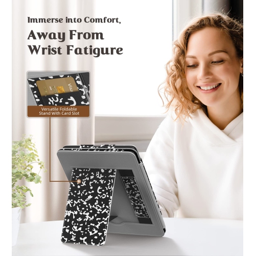 MoKo Case for 6.8" Kindle Paperwhite and Kindle Paperwhite Signature Edition, Slim PU Shell Cover Cas