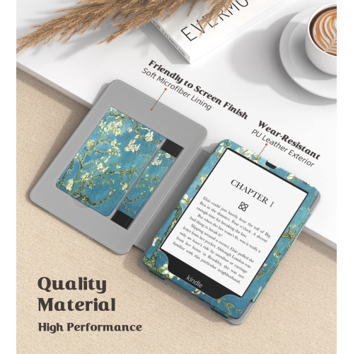 MoKo Case for 6.8" Kindle Paperwhite and Kindle Paperwhite Signature Edition, Slim PU Shell Cover Cas