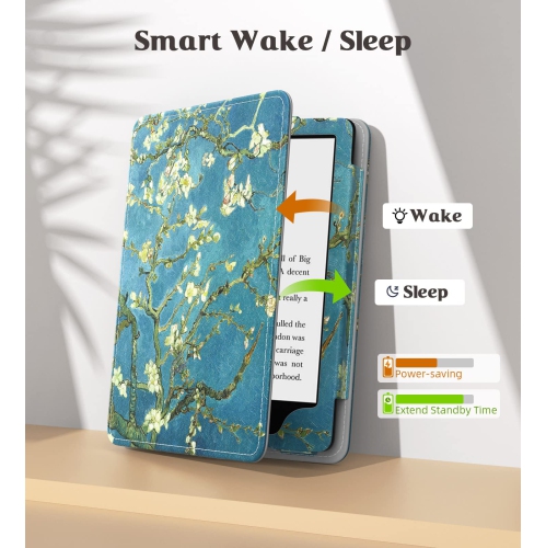 MoKo Case for 6.8" Kindle Paperwhite and Kindle Paperwhite Signature Edition, Slim PU Shell Cover Cas