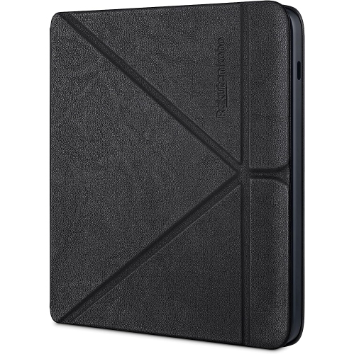 Kobo Libra 2 SleepCover Case | Black | Sleep/Wake Technology | Built-in 2-Way Stand | Vegan Leather | Compatible with 7” Kobo Libra 2 eReader