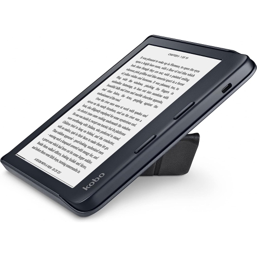 Kobo Libra 2 SleepCover Case | Black | Sleep/Wake Technology | Built-in 2-Way Stand | Vegan Leather | Compatible with 7” Kobo Libra 2 eReader