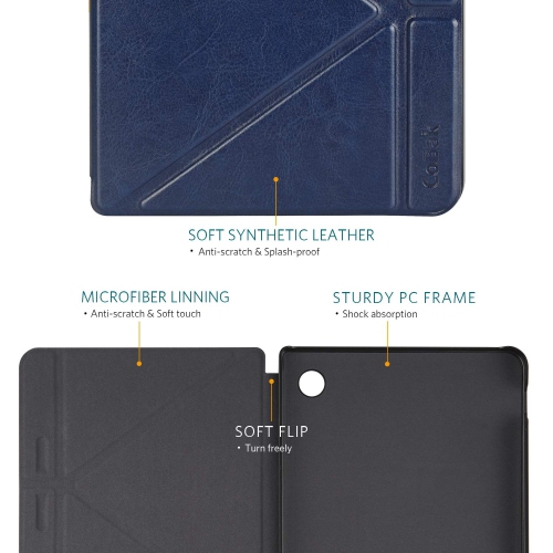 CoBak Kobo Libra H2O Case with Stand - Libra H2O Origami Protective PU Leather Smart Cover with Auto Sleep Wake Feature for