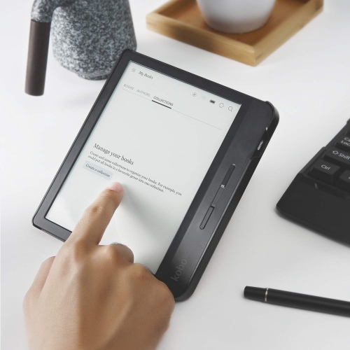 CoBak Kobo Libra H2O Case with Stand - Libra H2O Origami Protective PU Leather Smart Cover with Auto Sleep Wake Feature for