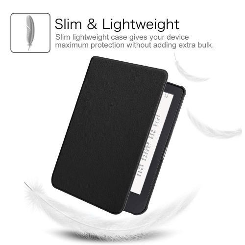 Étui SlimShell pour Clara HD de Kobo - Étui protecteur en similicuir pu ultra mince et léger avec Auto Sleep/Wake pour liseuse Clara HD de 6 po de