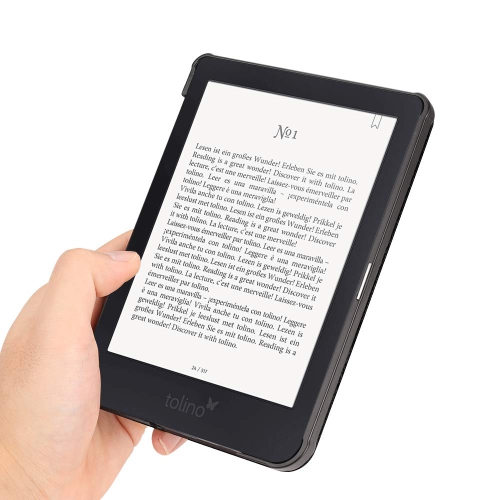 Étui SlimShell pour Clara HD de Kobo - Étui protecteur en similicuir pu ultra mince et léger avec Auto Sleep/Wake pour liseuse Clara HD de 6 po de