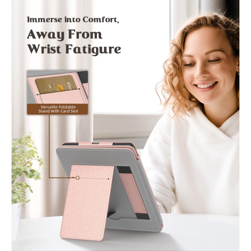 MoKo Case for 6.8" Kindle Paperwhite and Kindle Paperwhite Signature Edition, Slim PU Shell Cover Cas