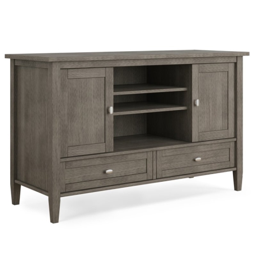 TRENT HOME  Wood 47" Transitional Tv Media Stand In Farmhouse Gray