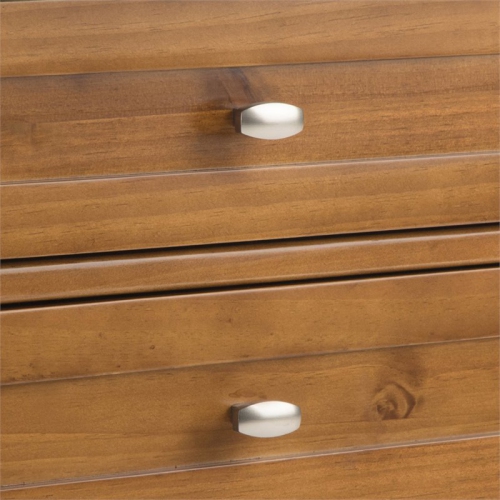 Trent Home Wood 24" Transitional Bedside Nightstand Table in Light Golden Brown