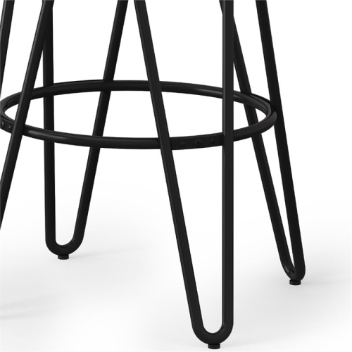 Trent Home 26" Industrial Counter Stool in Natural and Black