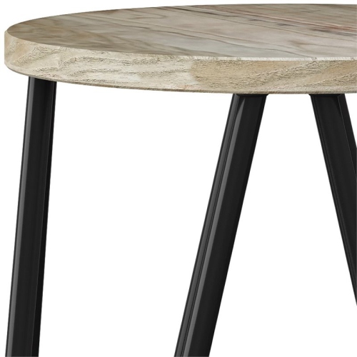 Trent Home 26" Industrial Counter Stool in Natural and Black