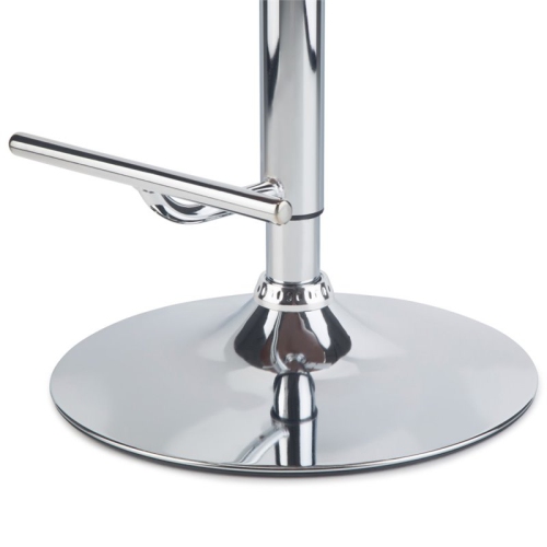 Trent Home Contemporary Adjustable Bar Stool in Gray and Brown