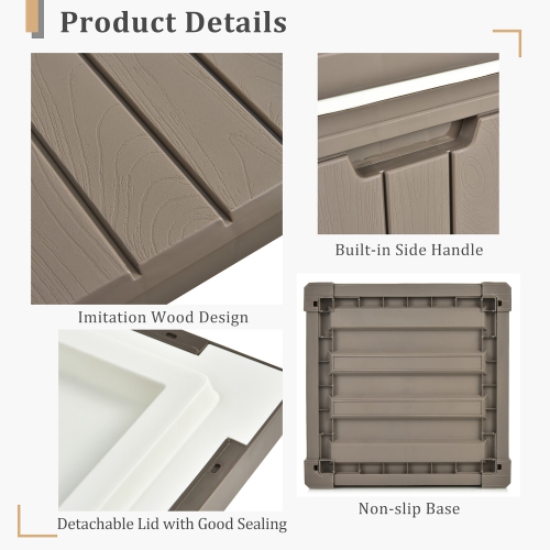 Costway 10 Gallon Ice Cooler w/ Built-in Handles and Detachable Lid