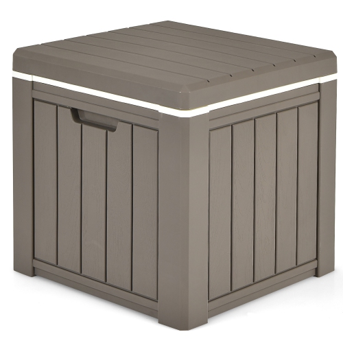 Costway 10 Gallon Ice Cooler w/ Built-in Handles and Detachable Lid
