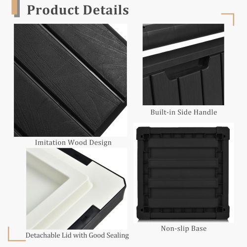 Costway 10 Gallon Ice Cooler w/ Built-in Handles and Detachable Lid