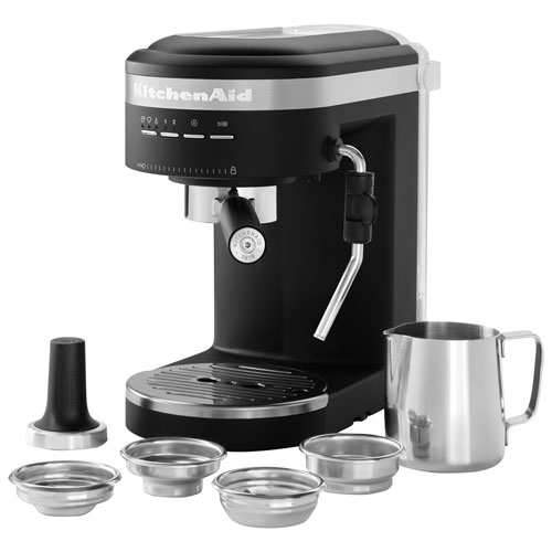 KitchenAid Semi Automatic Espresso Machine Black Matte Best