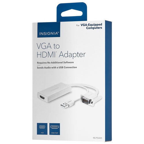 Open Box - Insignia NS-PCAVH VGA/USB to HDMI Adapter
