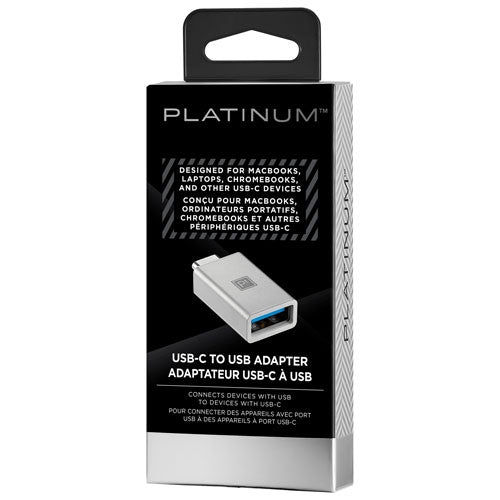 Open Box - Platinum PT-PACAC USB-C to USB-A Adapter Grey