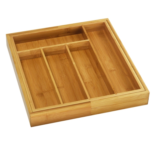 ITY International - Expandable Utensil Organizer for Drawer, Made of Bamboo