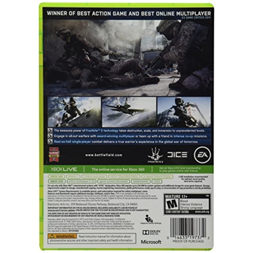 Previously Played - Battlefield 3 For Xbox 360 Shooter