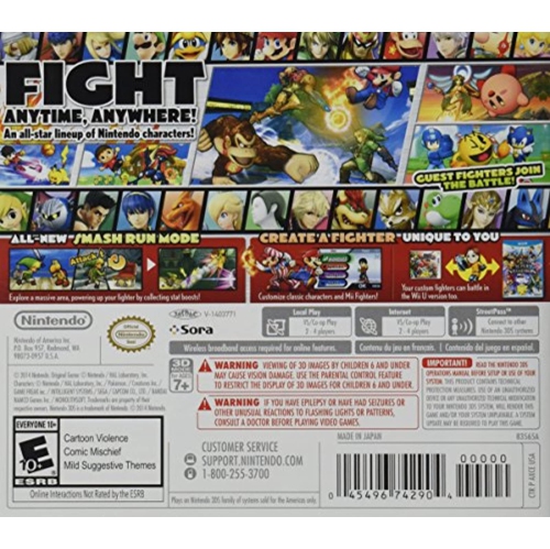 Previously Played - Super Smash Bros Nintendo For 3DS Fighting