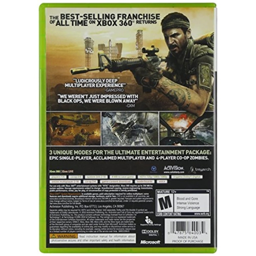 Previously Played - Call Of Duty: Black Ops Xbox 360