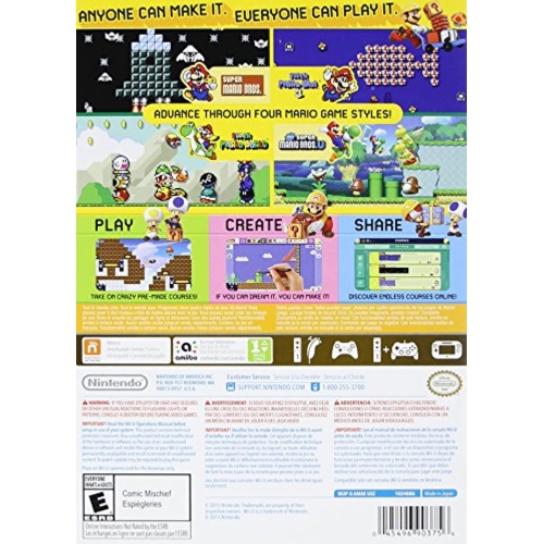 Previously Played - Super Mario Maker Nintendo Wii U With Manual And Case
