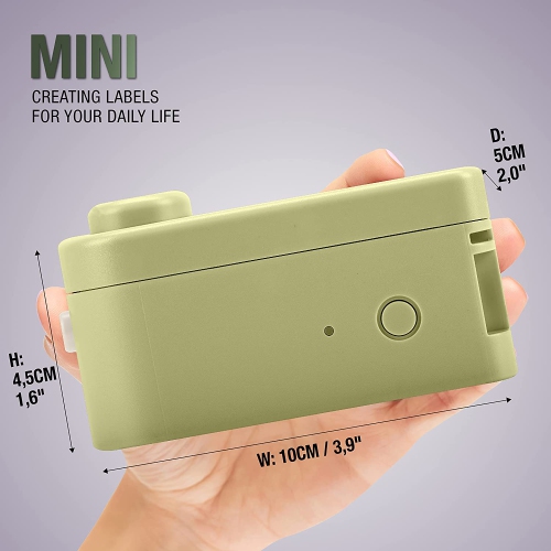 ICON Best Rechargeable Wireless Portable Mini–Label Printer, Label Maker with Free Label Paper Included