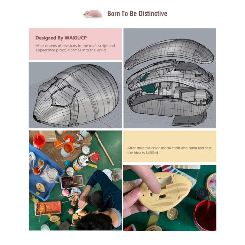 2.4GHz Wireless Mouse Cute Hamster Shape Less Noice Portable Mobile Optical 1200DPI USB Mice Cordless Mouse for PC Laptop Computer Notebook MacBook