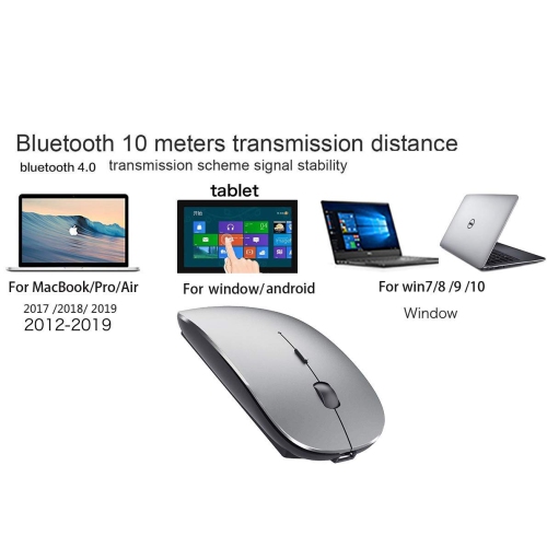 Rechargeable Bluetooth Mouse for MacBook Pro Wireless Bluetooth Mouse for Mac Laptop MacBook Air Windows Notebook MacBook (G