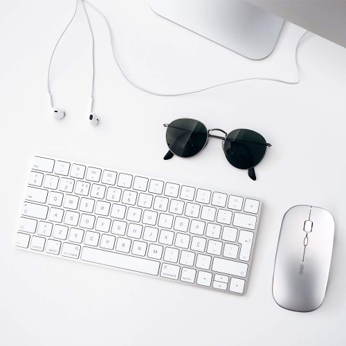 INPHIC Wireless Mouse, Slim Silent Click Rechargeable 2.4G Wireless Mice 1602DPI Mini Optical Portable Travel Cordless Mouse